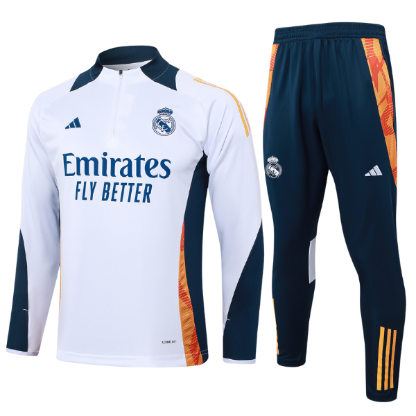 Real Madrid Kids white Training Suit 2024/2025