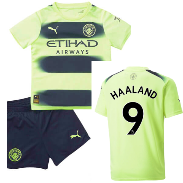 Maillot Enfant Manchester City Third 2022 2023 Haaland