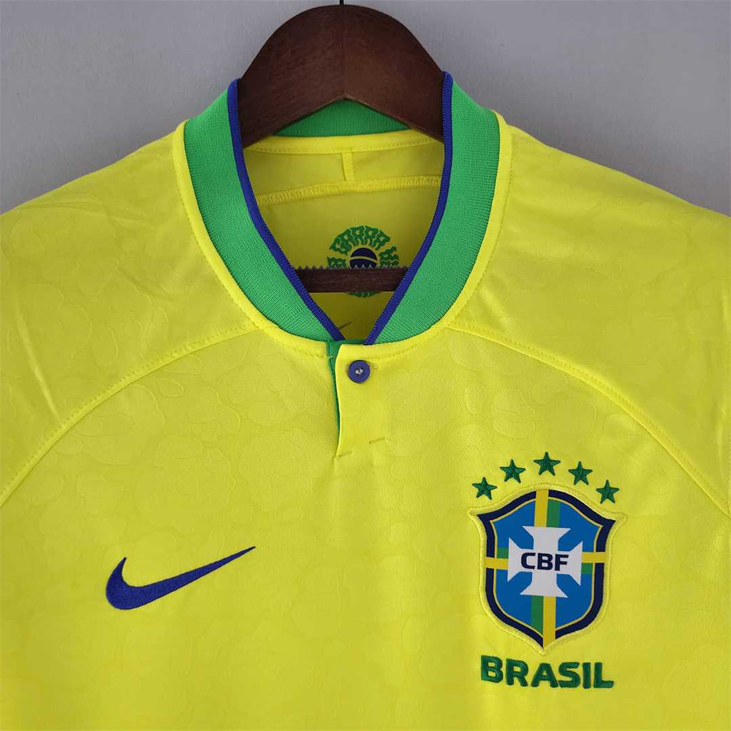 Nike 2022-2023 Brazil Home Shirt (Kids) Yellow 